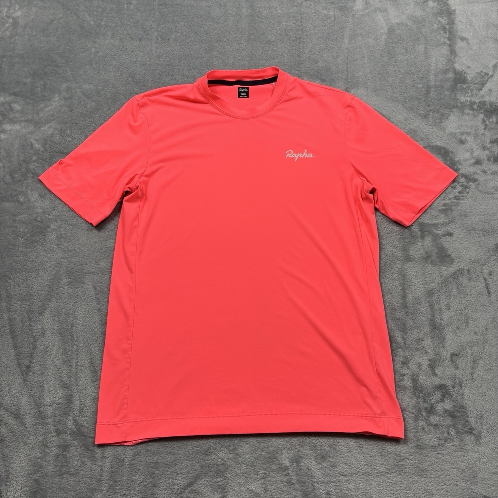 Rapha Commuter Reflective Shirt Mens Small Pink Short Sleeve Cycling Athletic